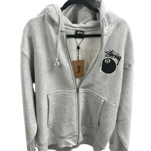 Stussy “8ball” Zipup (Ash Heather)